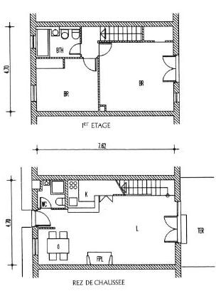 Plan de maison Hunière à Port Grimaud - Logi-Service
